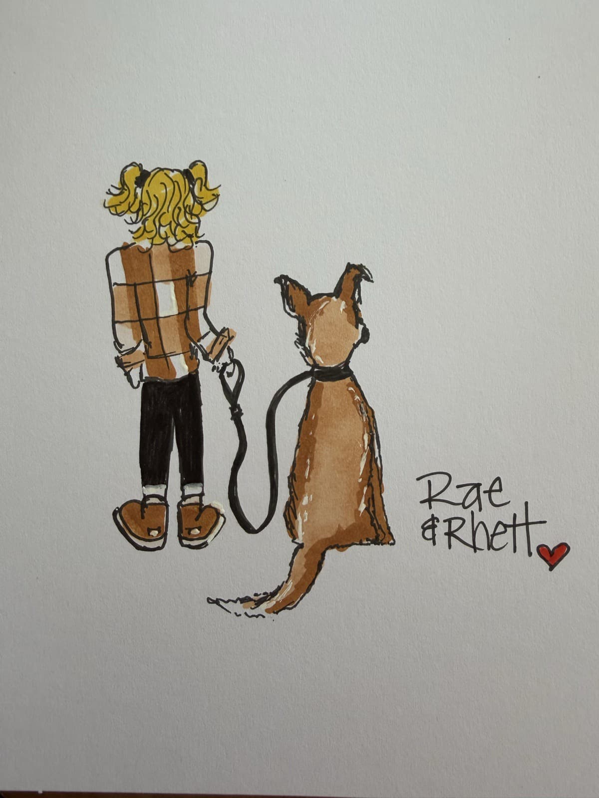 Rae & Rhett — woman walking her dog